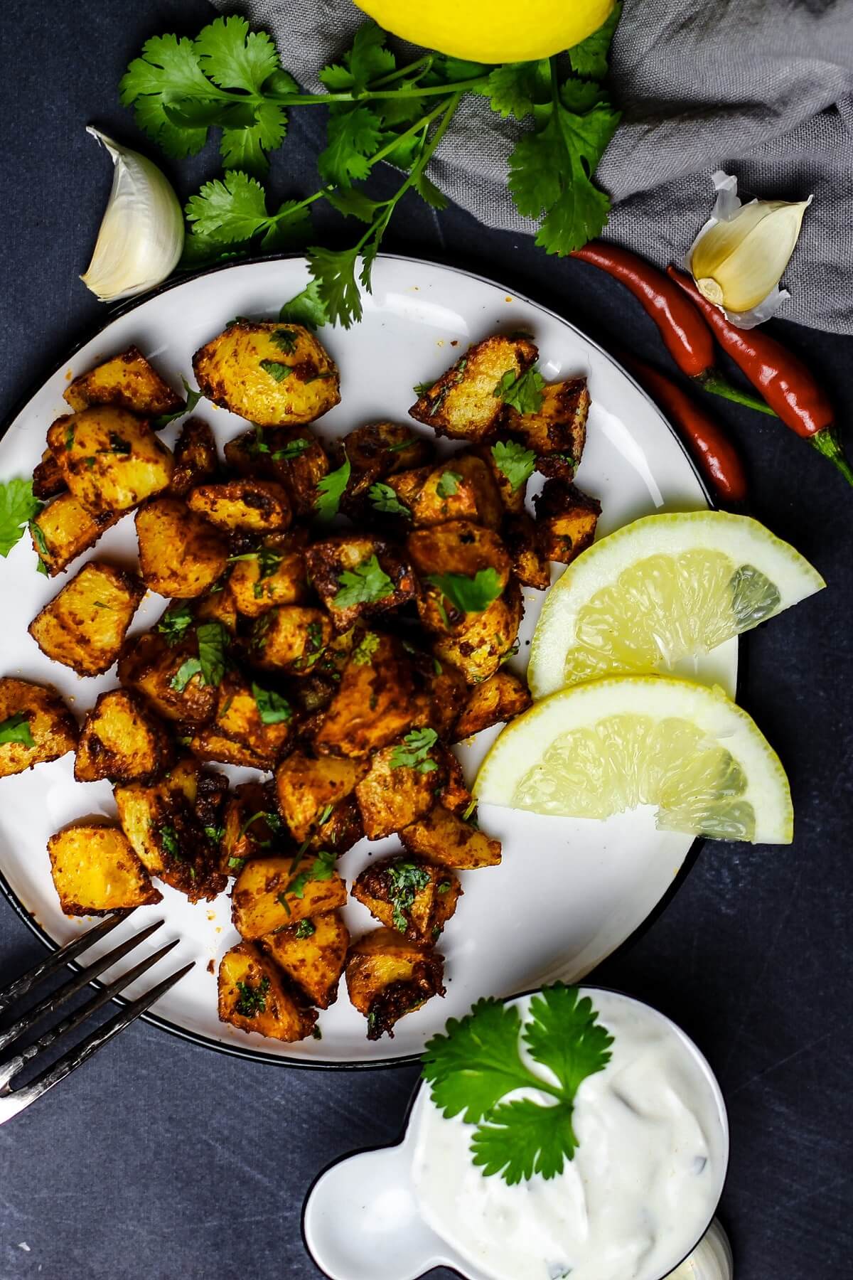 Batata Harra auf teller