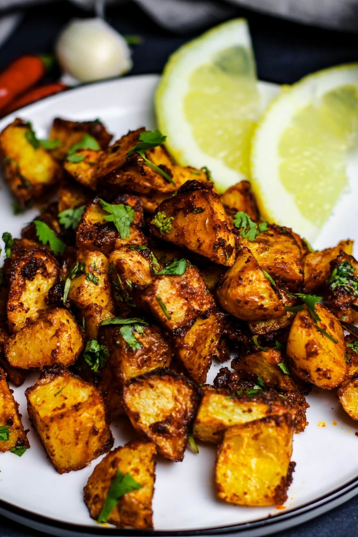 Batata Harra mit sour cream