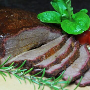 Beef Brisket hot and fast - die frau am grill