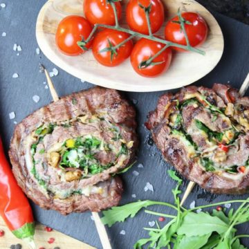 Flanksteak Pinwheels - Flanksteak zubereiten - die frau am grill