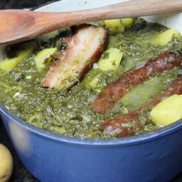 Gruenkohl eintopf rezept - die frau am grill
