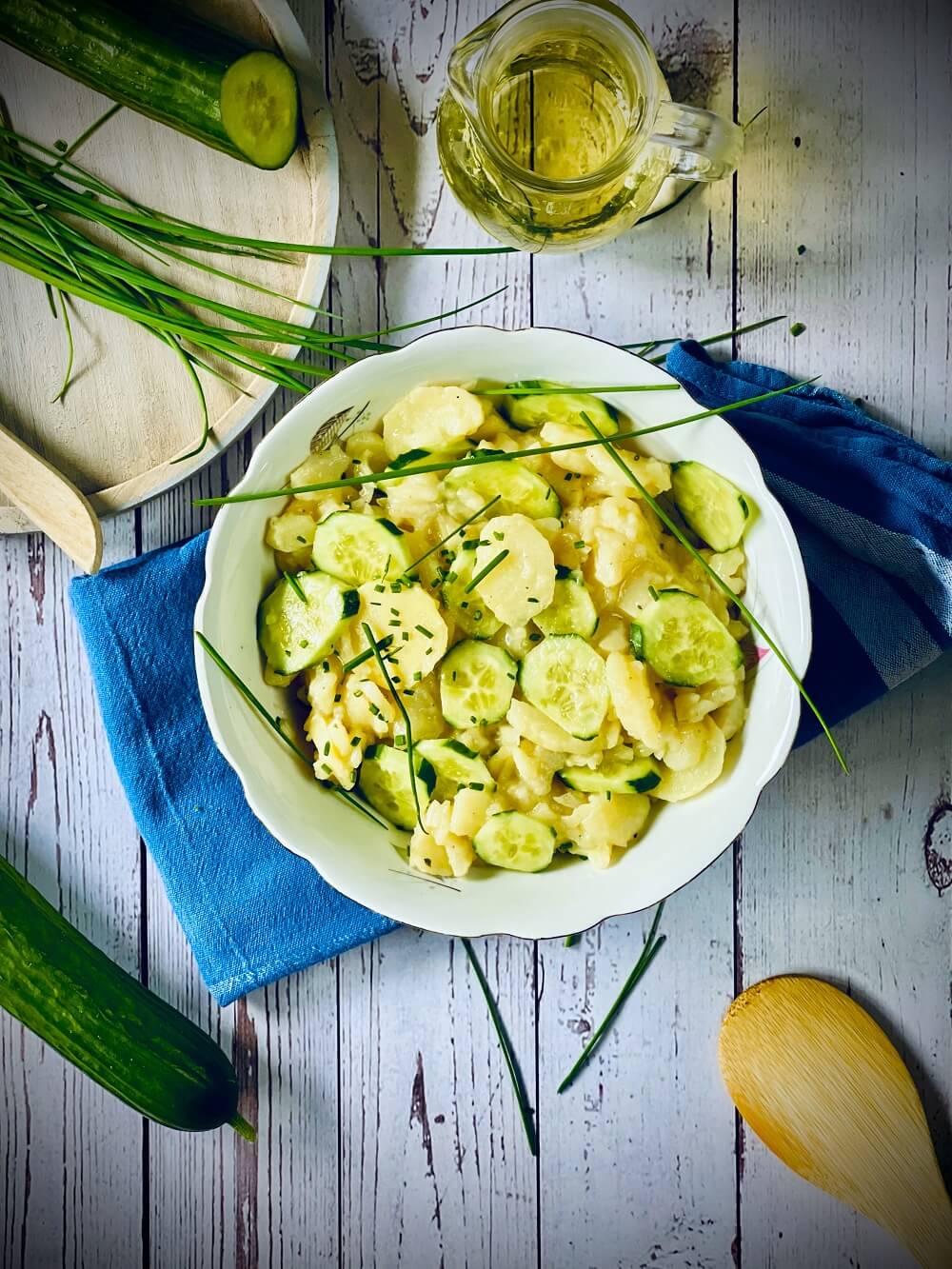 Kartoffelsalat mit Gurke rezept