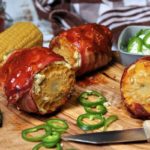 Maiskolben grillen mit speckmantel und fuellung