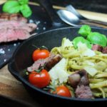 Steak Pasta Rezept - die frau am grill