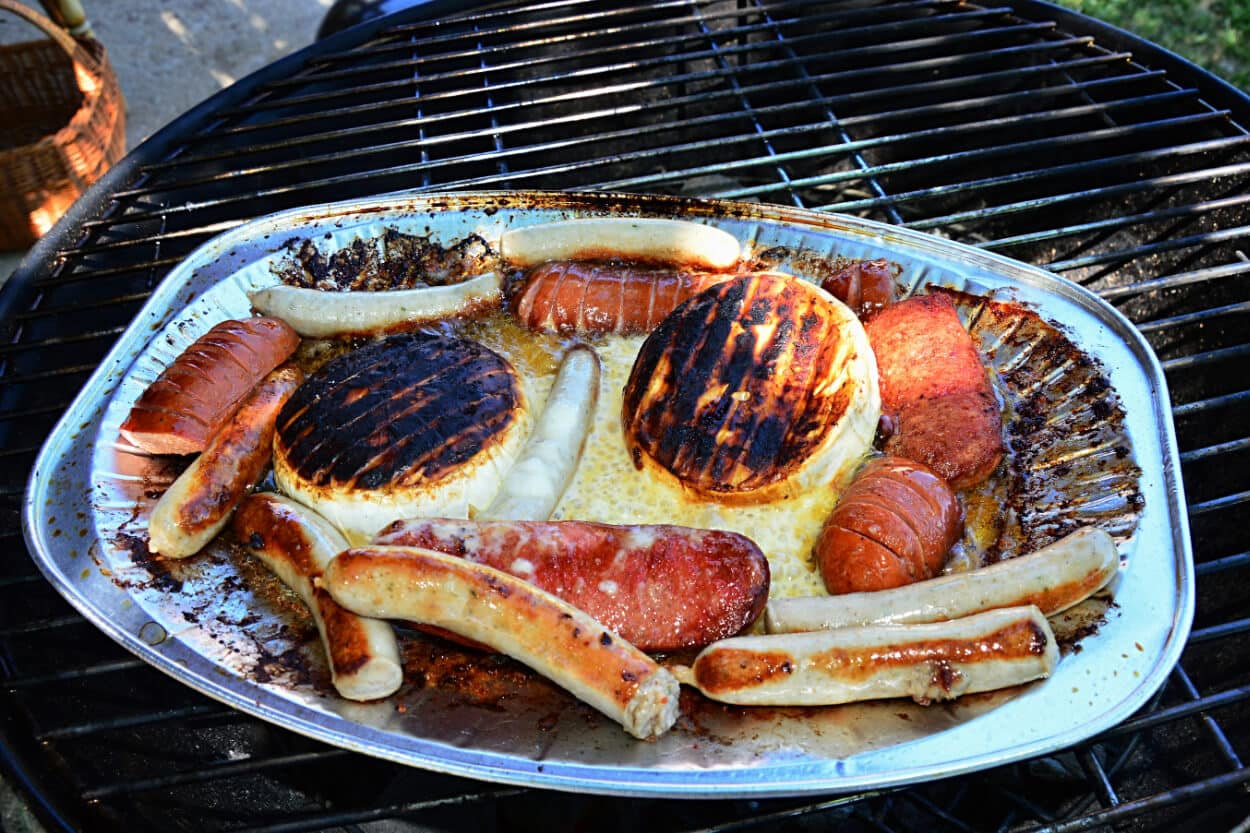 aluschalen grillen