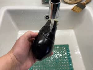 aubergine grillen zubereitung schritt 1