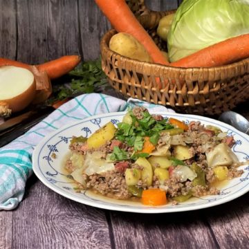 bauerntopf mit hackfleisch - die frau am grill