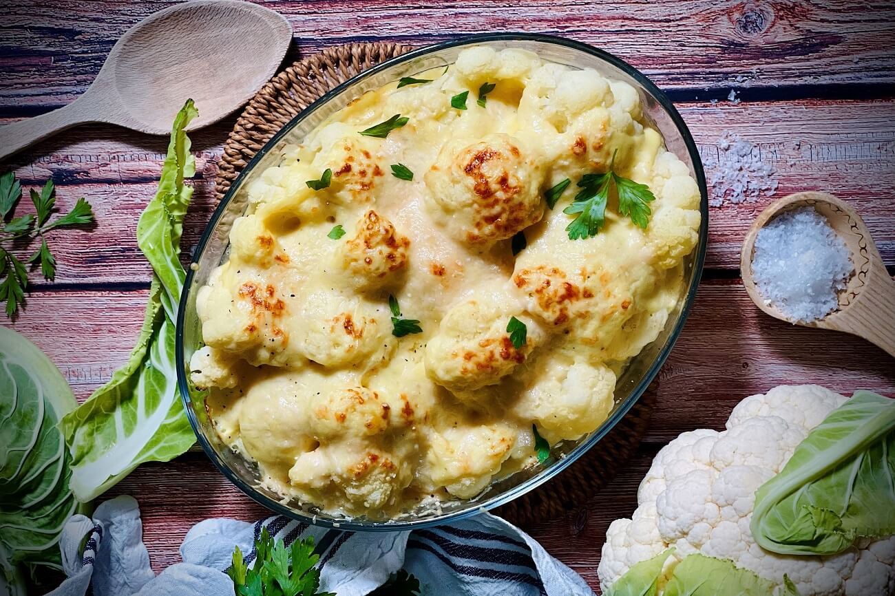 Blumenkohlauflauf | mit Käse überbacken