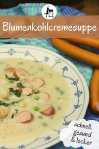 blumenkohlcremesuppe rezept pinterest die frau am grill