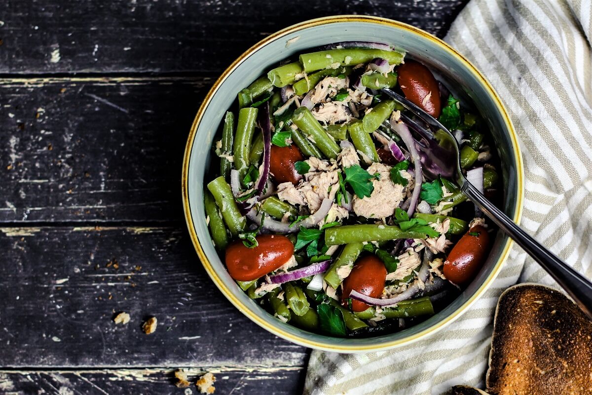 Bohnensalat mit Thunfisch