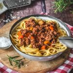 bolognese mit lammhackfleisch