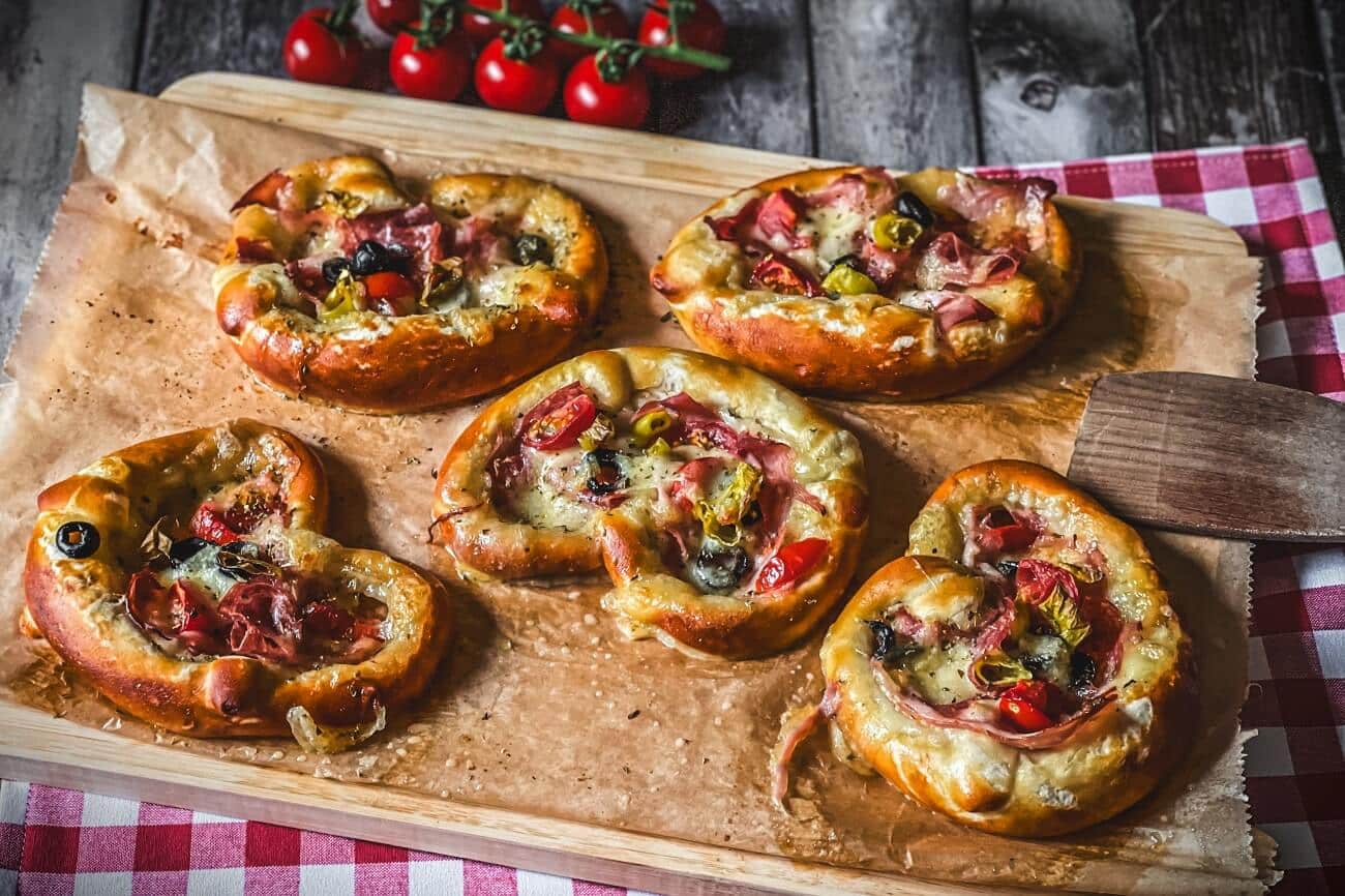 Brezel Pizza | lustiges Party Fingerfood
