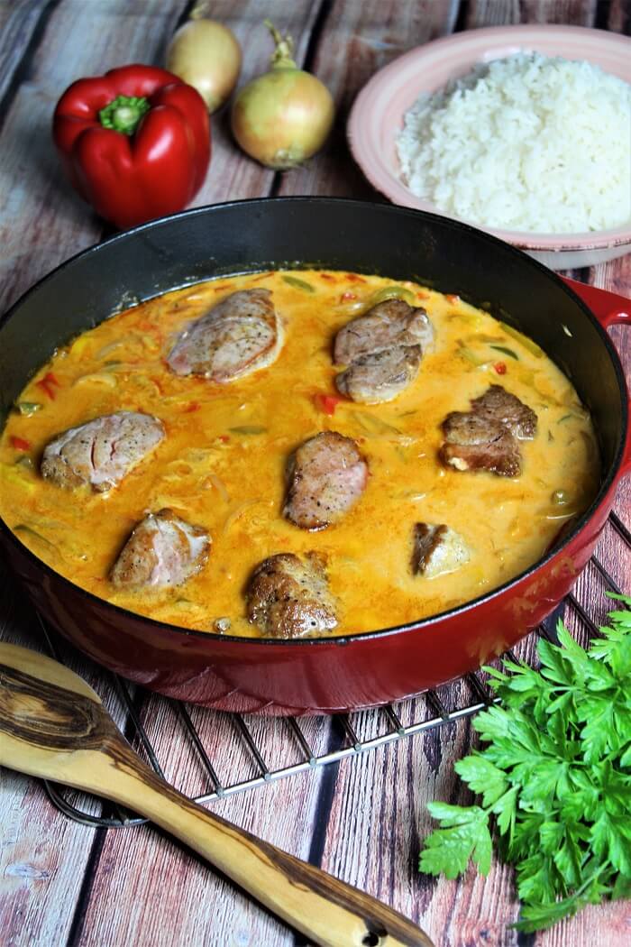 bunte filetpfanne - hochkant - die frau am grill