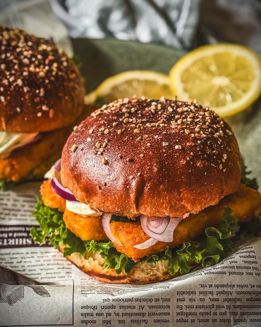 burger mit fischstaebchen