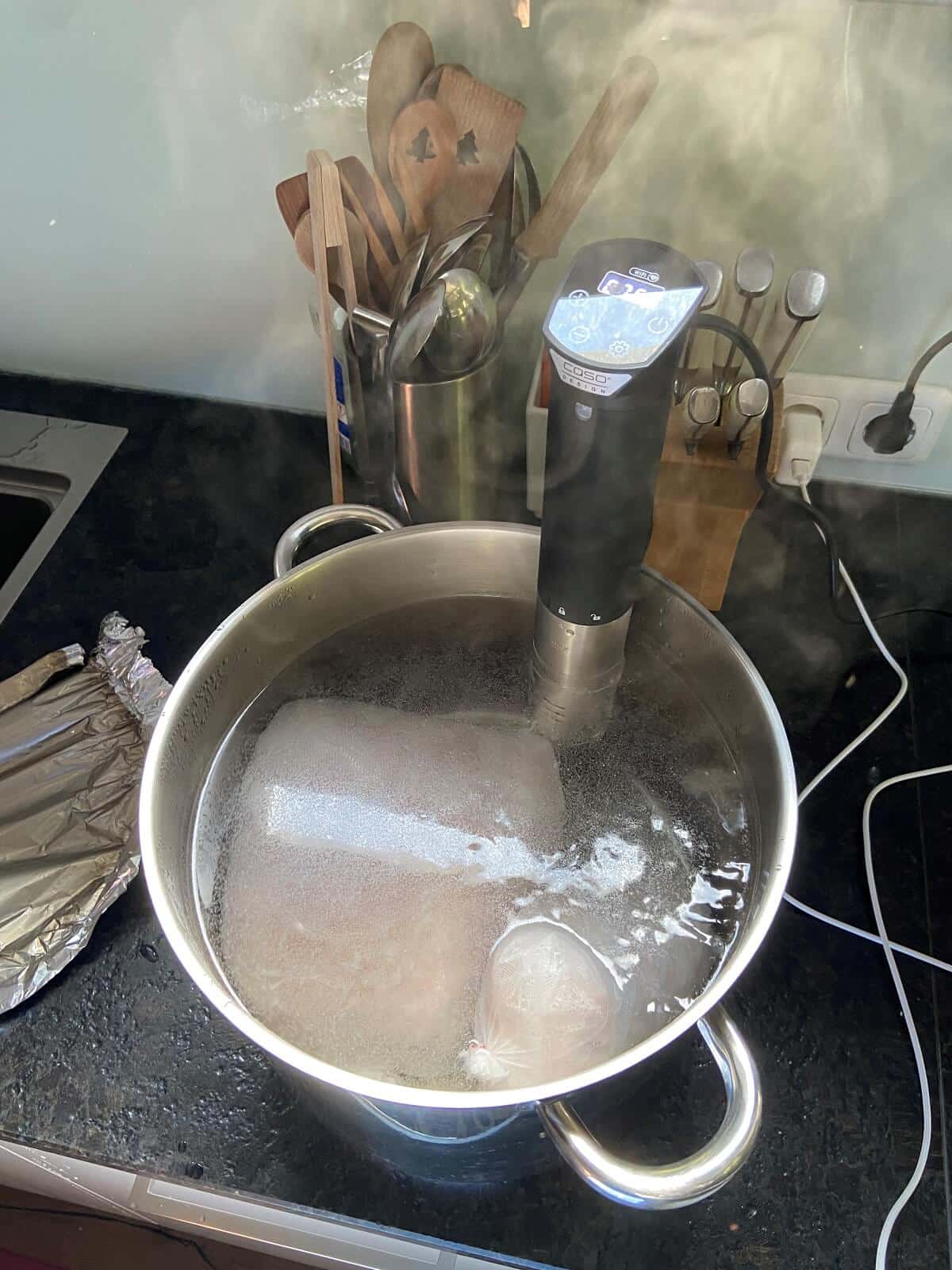 caso sous vide stick bei hinterschinken zubereitung