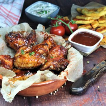 chicken wings grillen - rezept - pommes - die frau am grill