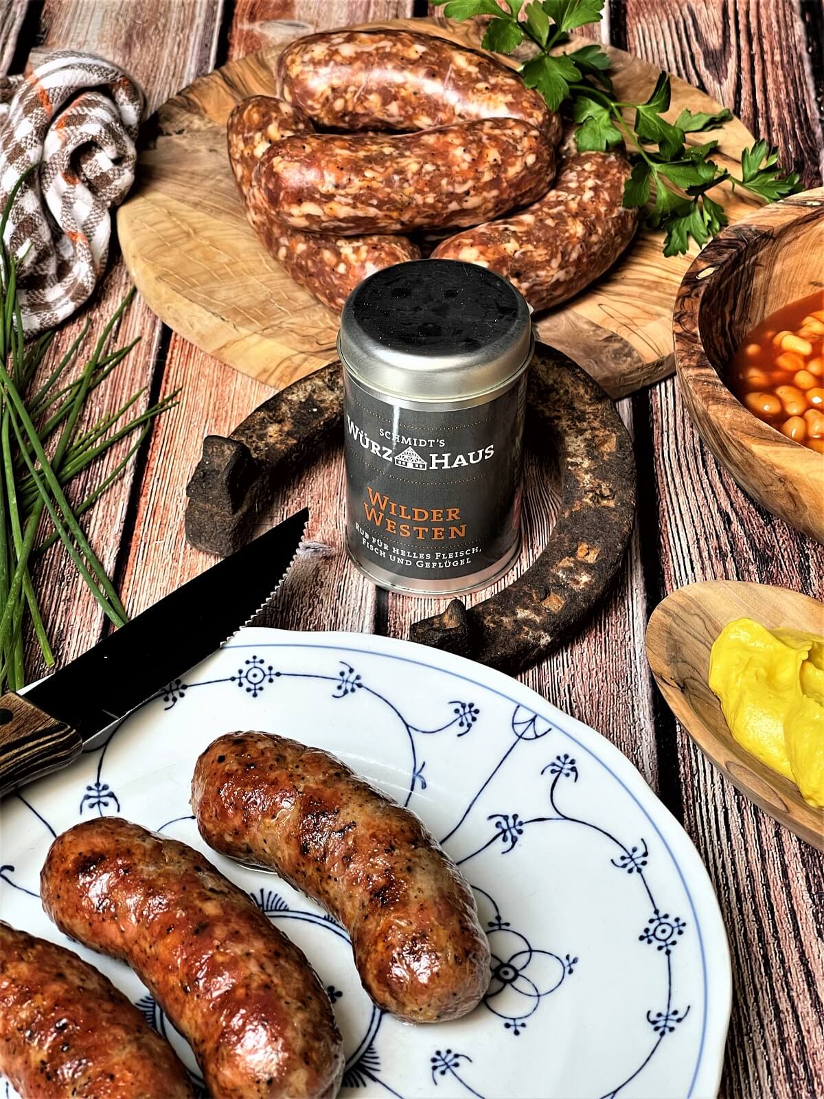 cowboy bratwurst rezept mit wilder westen gew&uuml;rzmischung