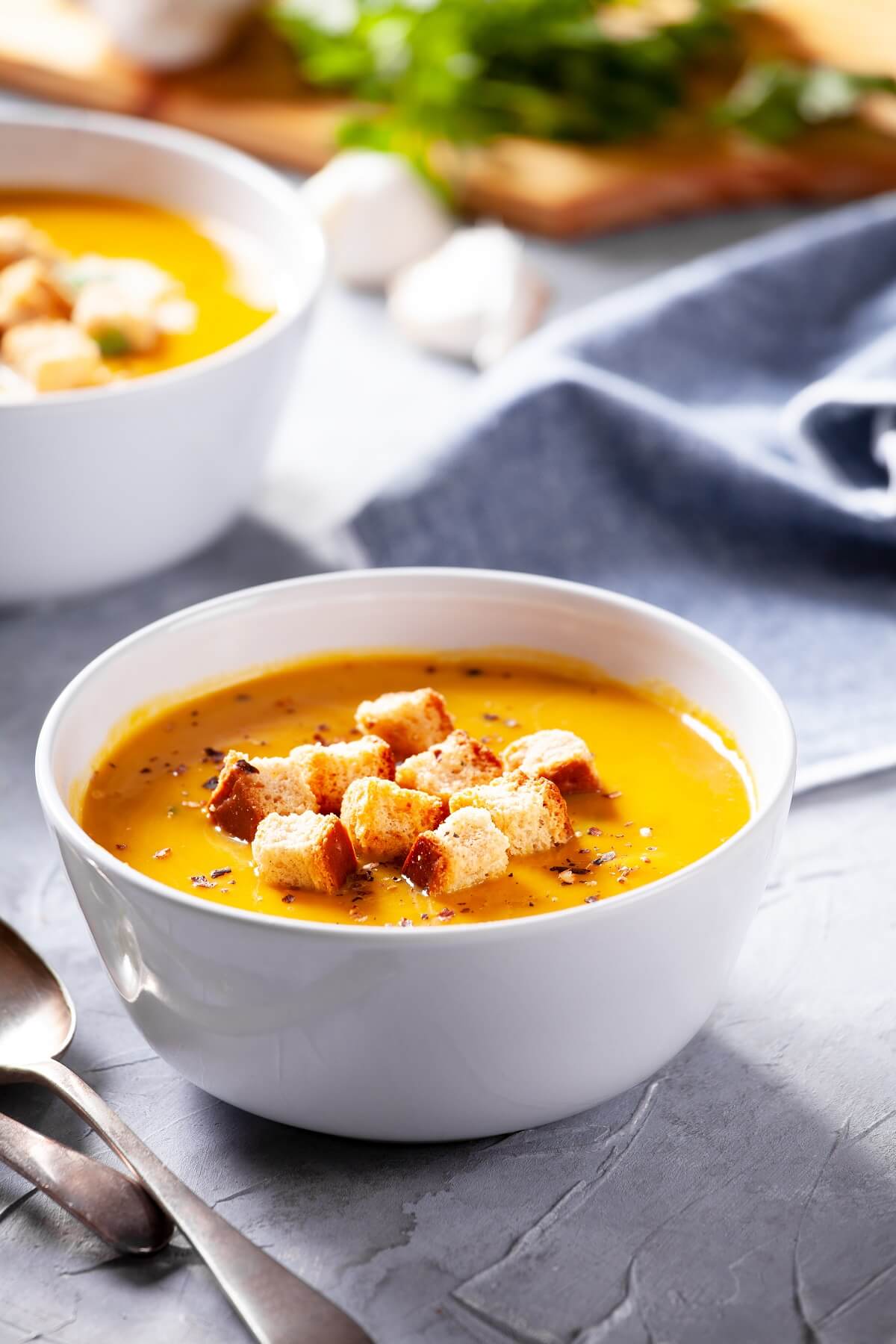 croutons in suppe
