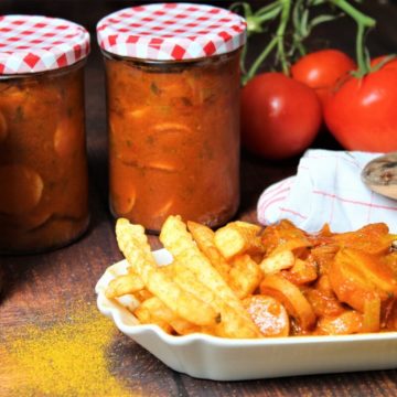 currywurst im glas - rezept - die frau am grill