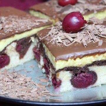 donauwellen auf dem blech rezept - die frau am grill