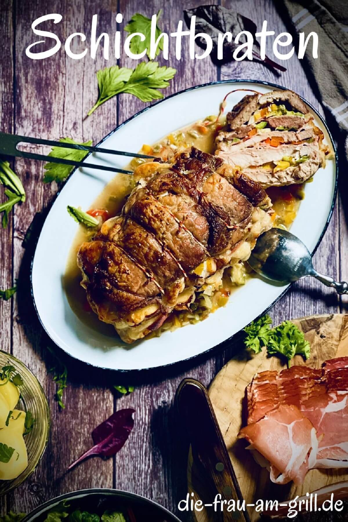 einfacher schichtbraten