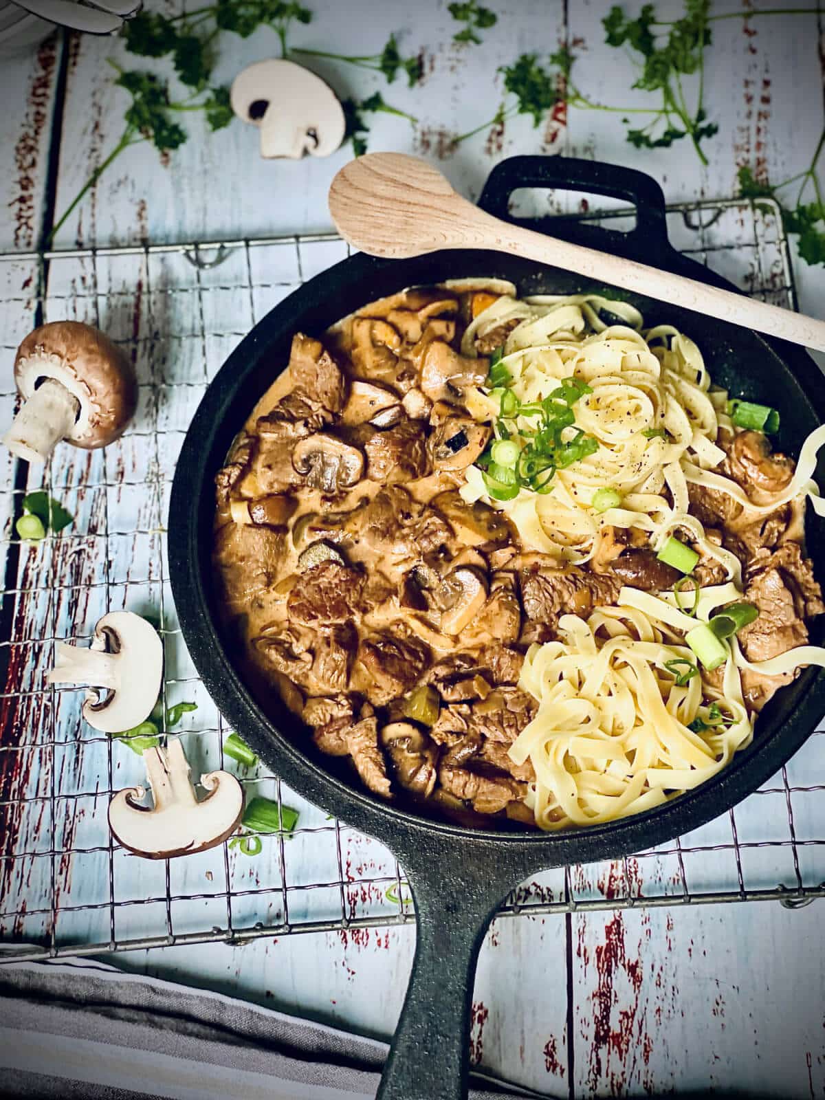 einfaches boeuf stroganoff