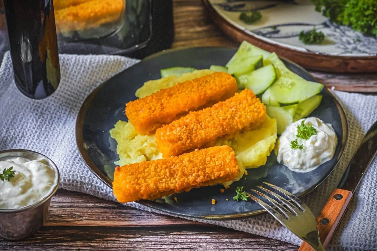 fischstaebchen in der heissluftfritteuse