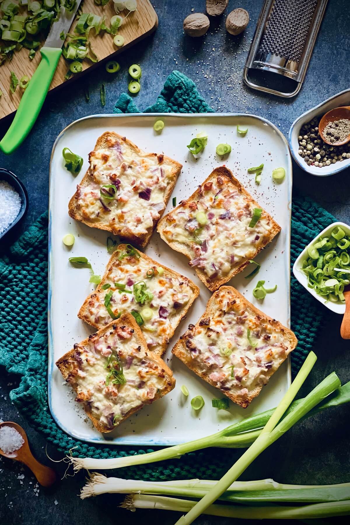 flammkuchen art toast