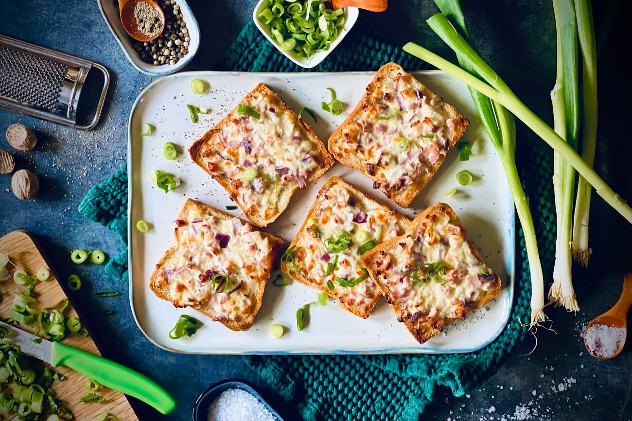 flammkuchen toast rezept