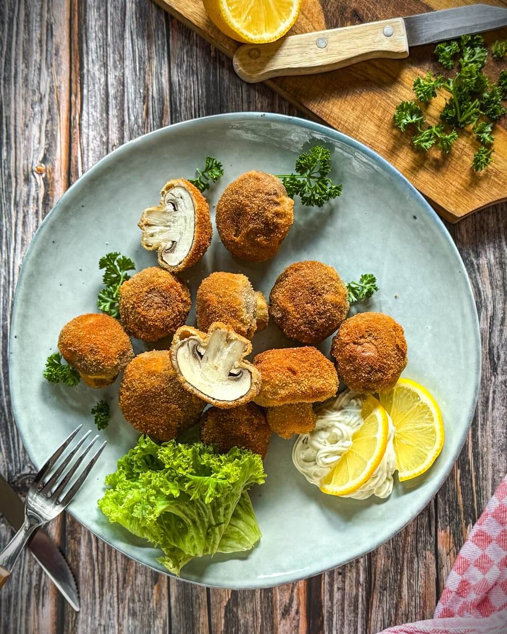 frittierte champignons