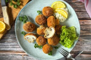 gebackene champignons rezept