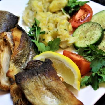 gebratene forelle mit kartoffelsalat