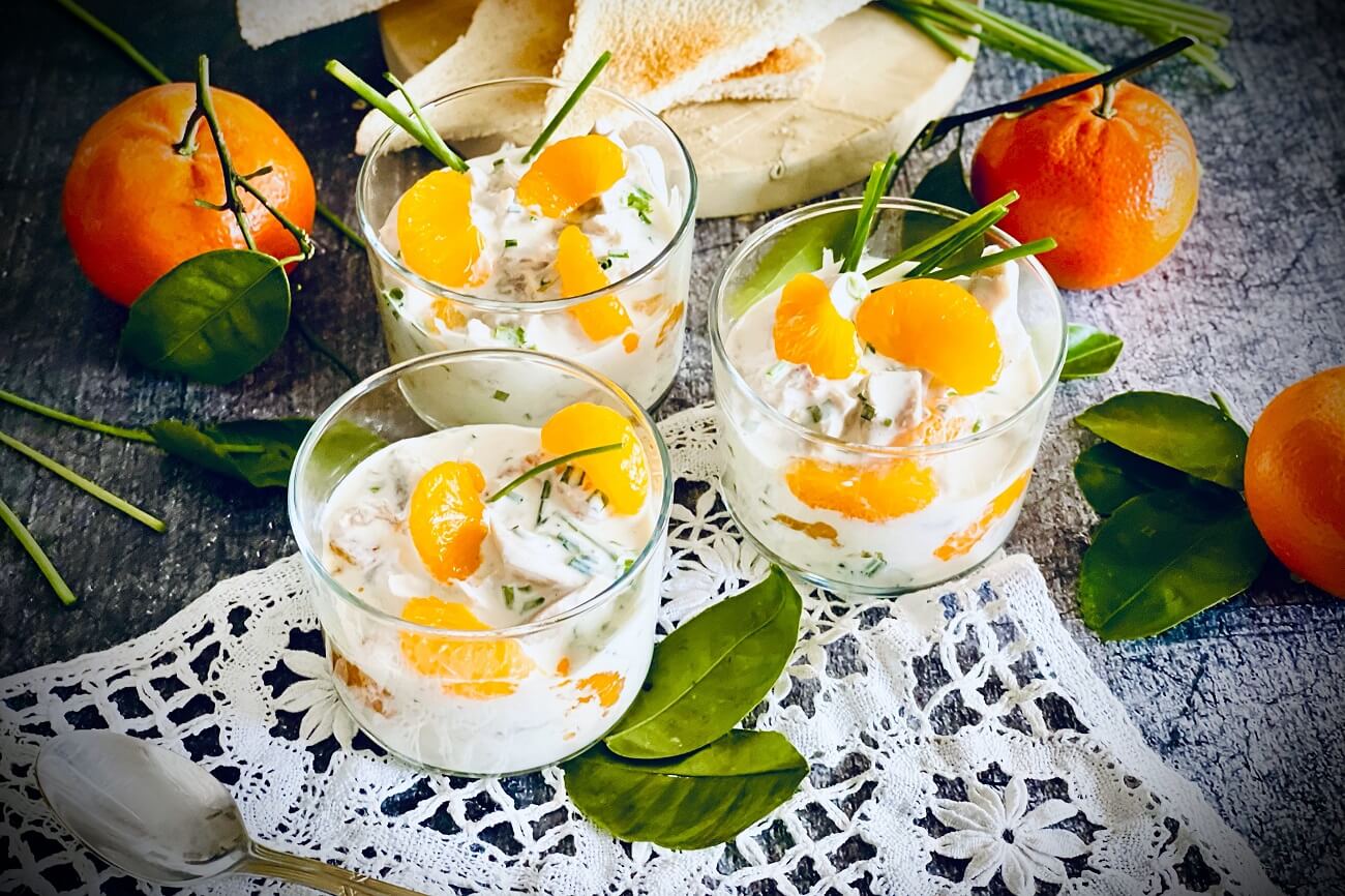 Geflügelsalat mit Mandarinen