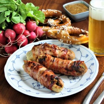gefuellte weisswurst grillen - rezept - die frau am grill