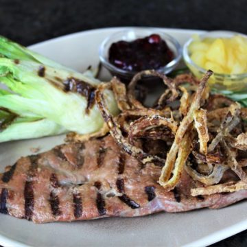 gegrillte leber