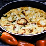 gemuese frittata mit paprika - italienisches omlett