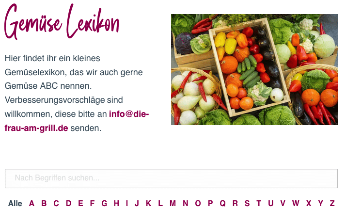 Gemüse-Lexikon Bild