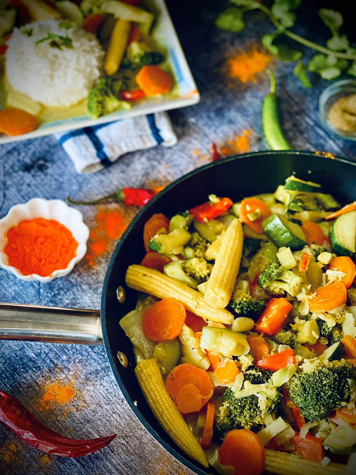 gemuesecurry mit kokosmilch