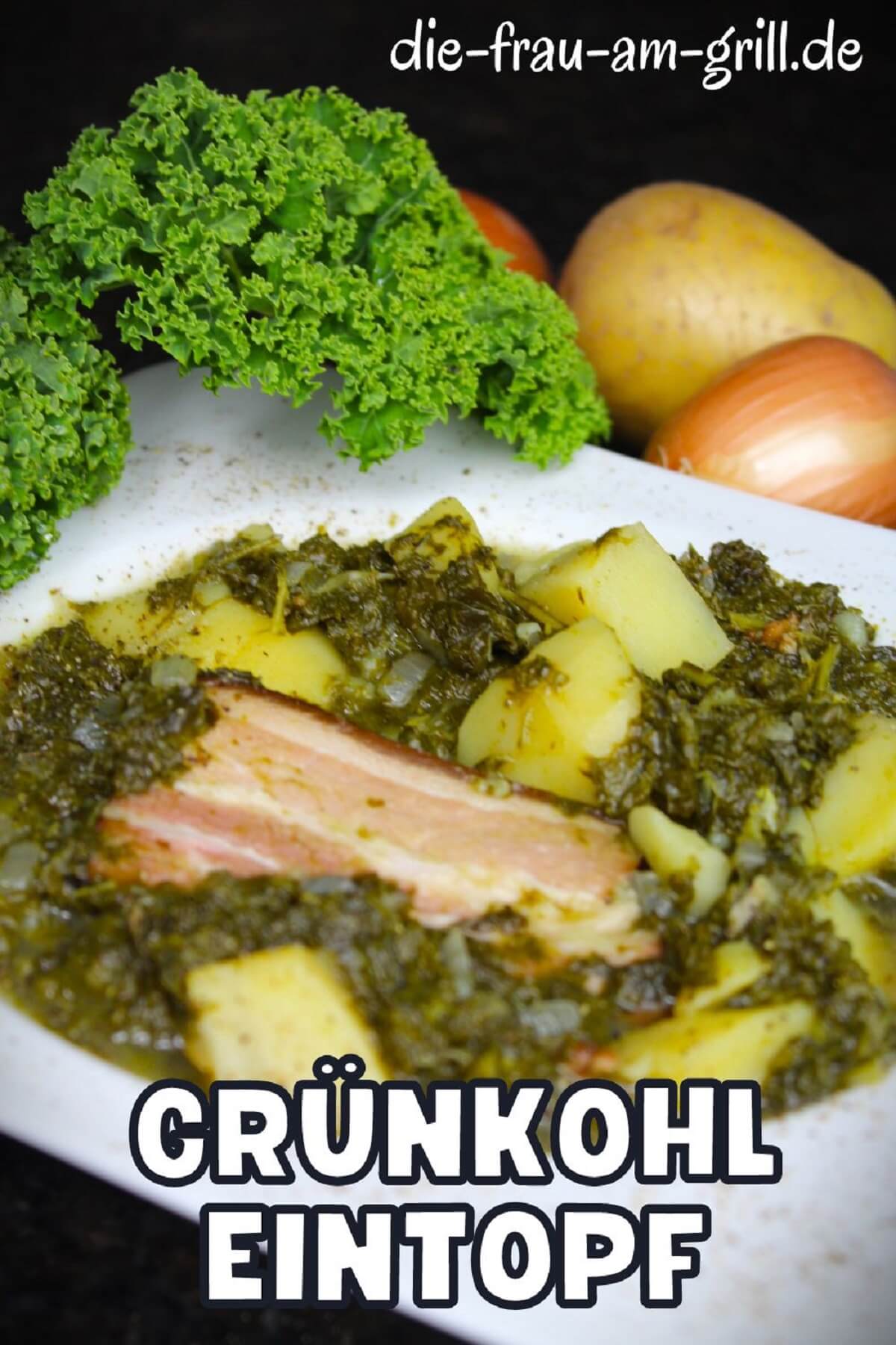 gruenkohl eintopf in teller