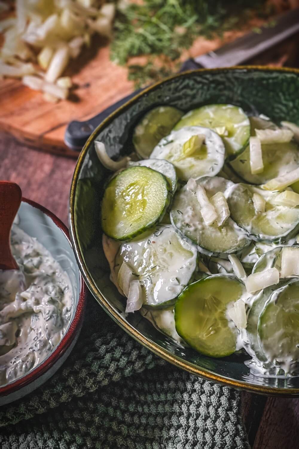 gurkensalat mit schmand dressing