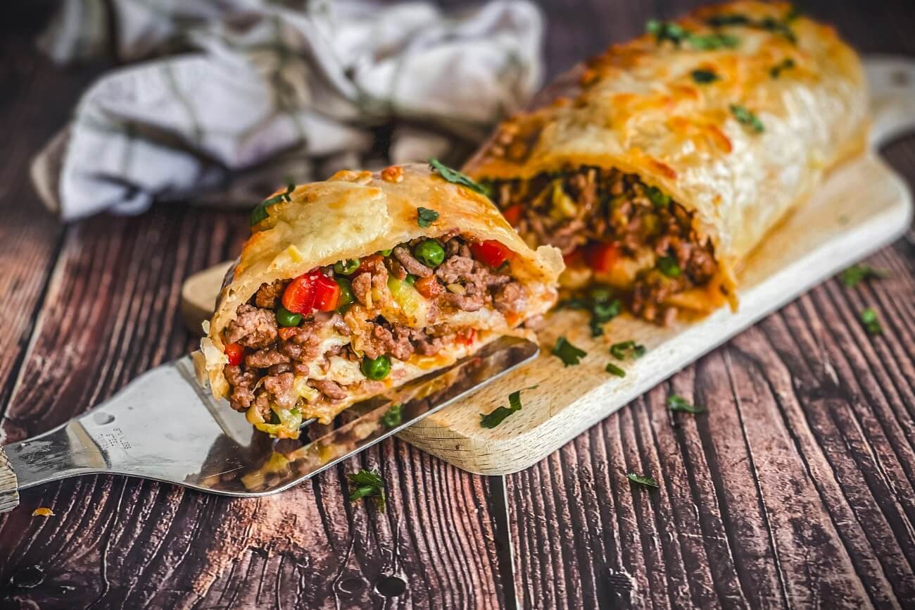 hackfleisch im blaetterteig