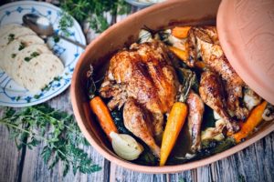 haehnchen im roemertopf rezept