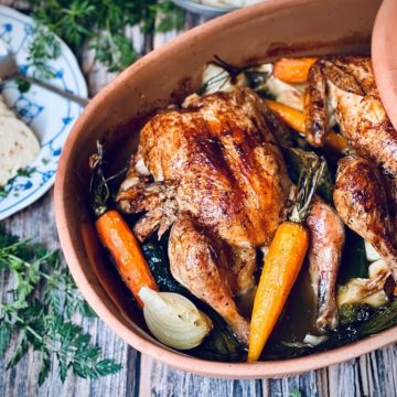 haehnchen im roemertopf rezept