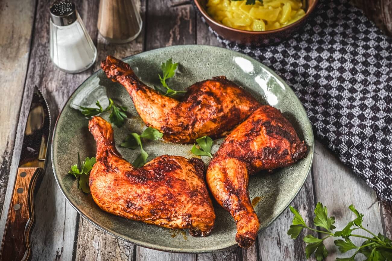 haehnchenschenkel grillen