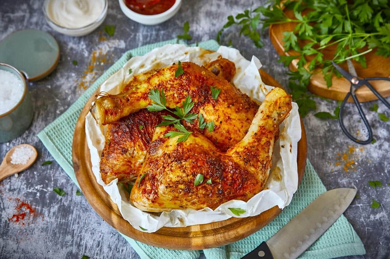 haehnchenschenkel im backofen