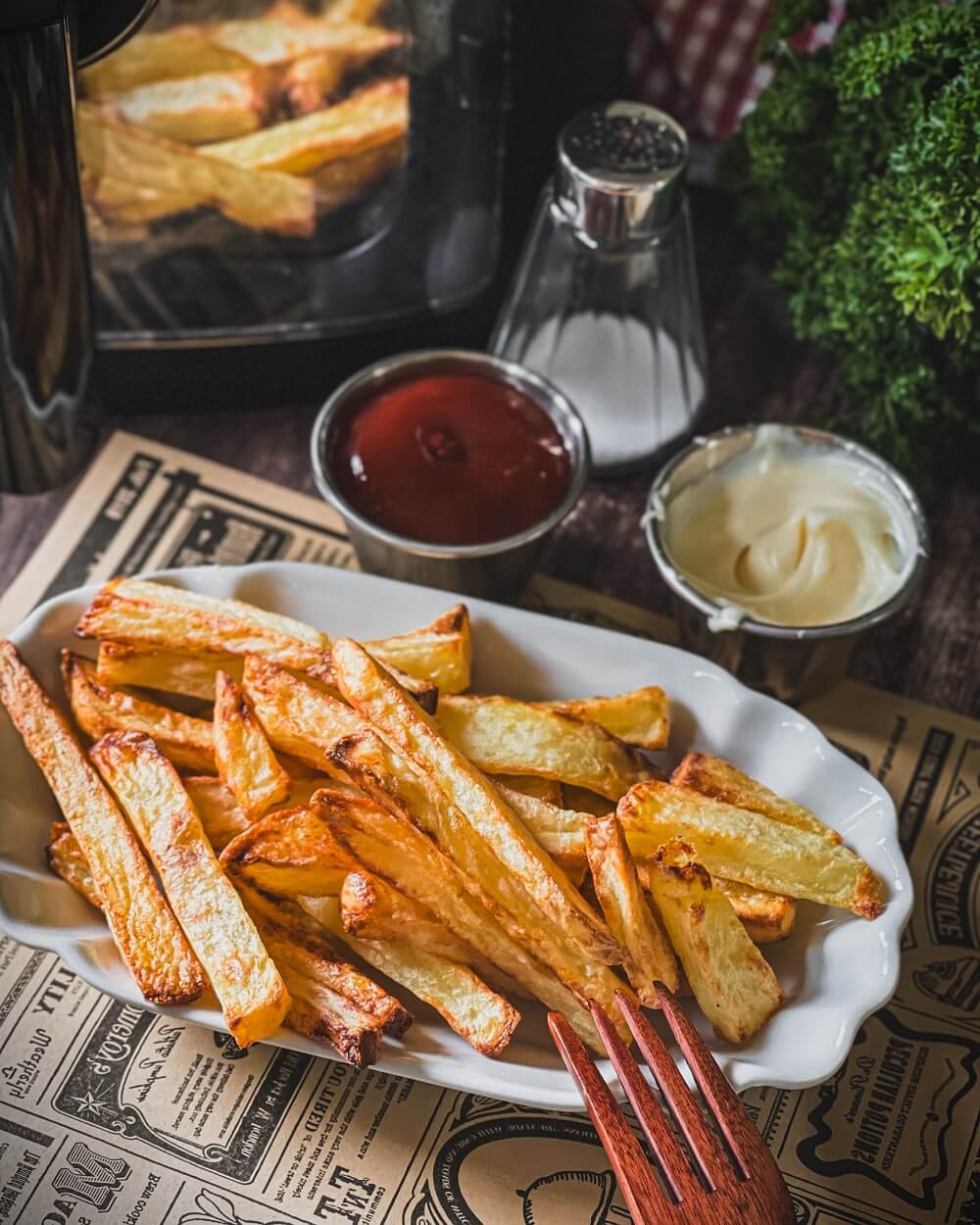 heissluftfritteuse pommes rezept