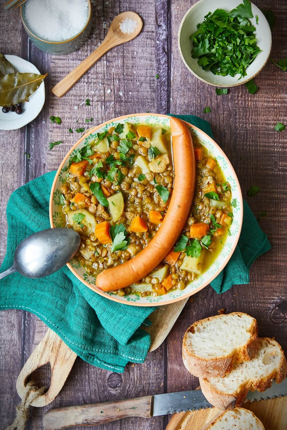 klassischer linseneintopf
