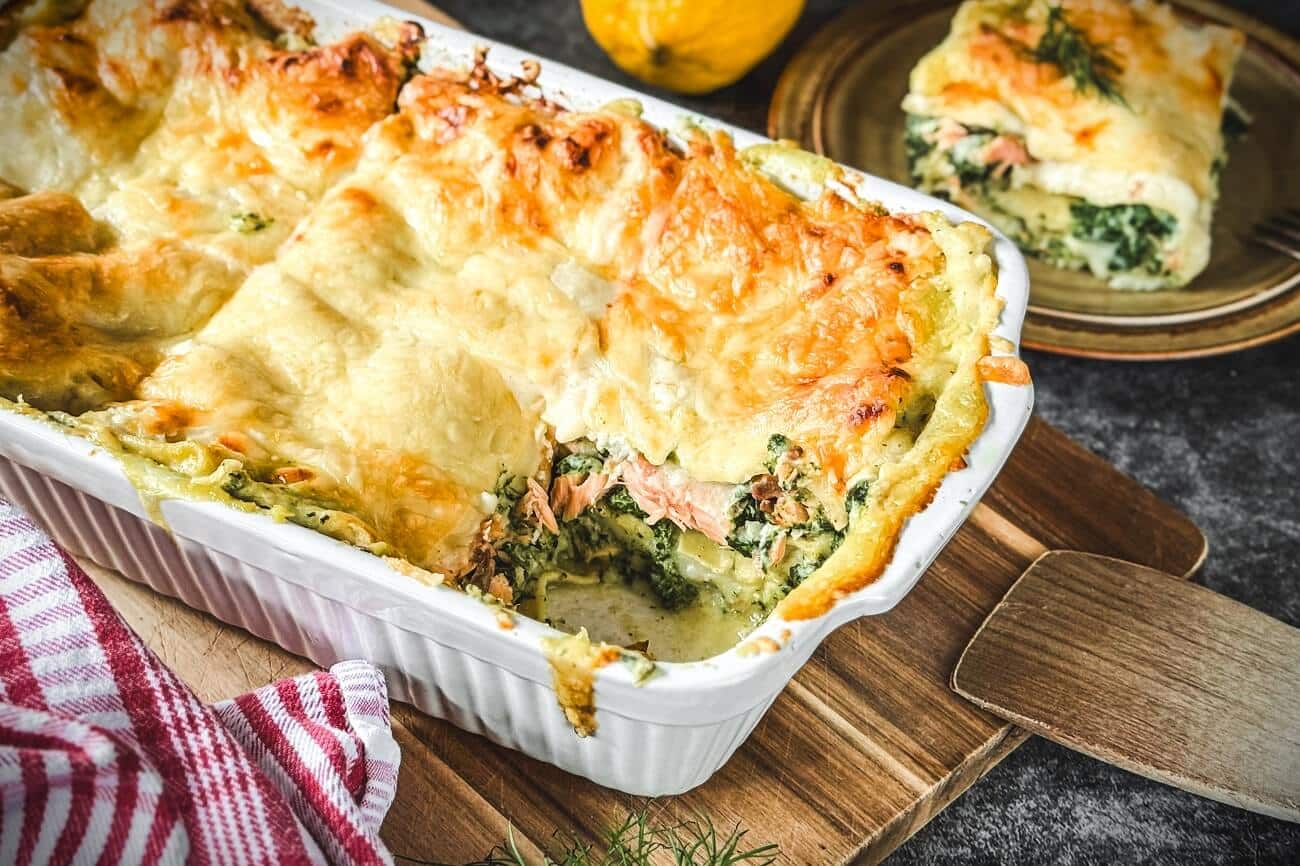 Lachs Spinat Lasagne | cremig und fein