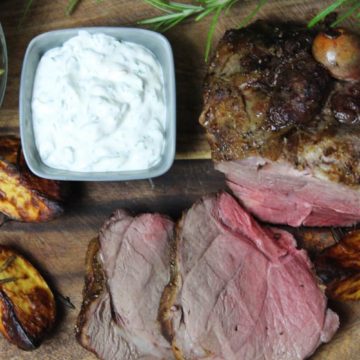 lammkeule grillen rezept - die frau am grill
