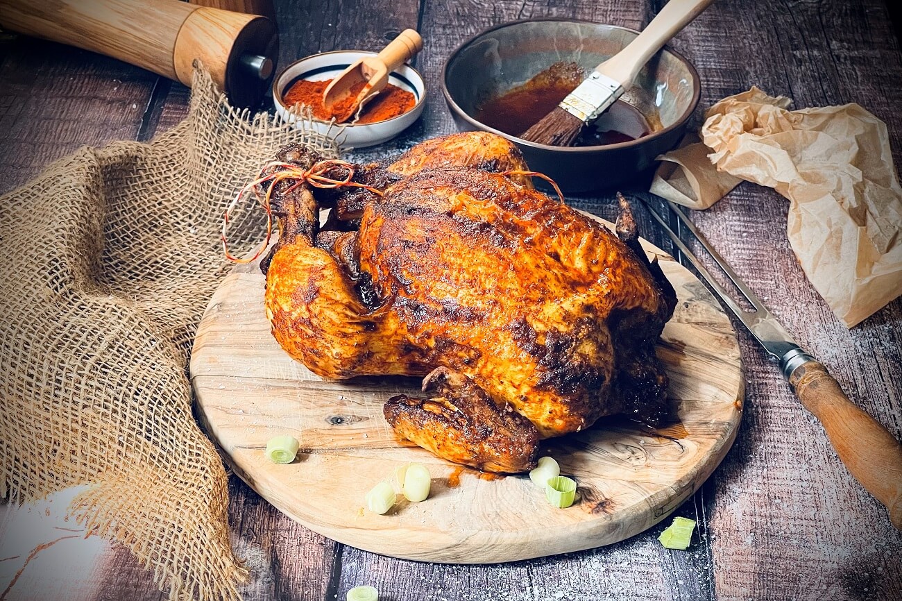 Maishähnchen im Backofen | kross und saftig